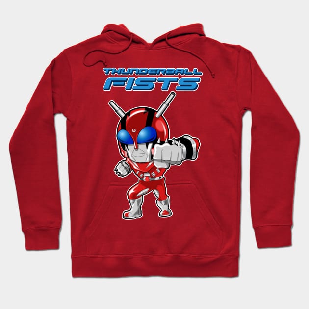 Thunderball Fists Hoodie by triggerleo